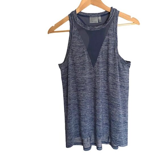 Athleta Utopia Racerback Tank in Heather Blue Small - Picture 2 of 5